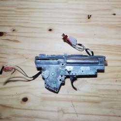 Gearbox avec câblage argent complete airsoft aeg