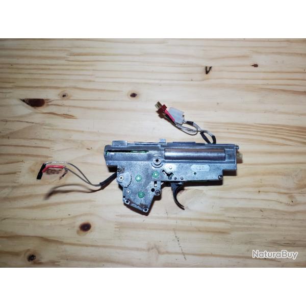 Gearbox avec cblage argent complete airsoft aeg