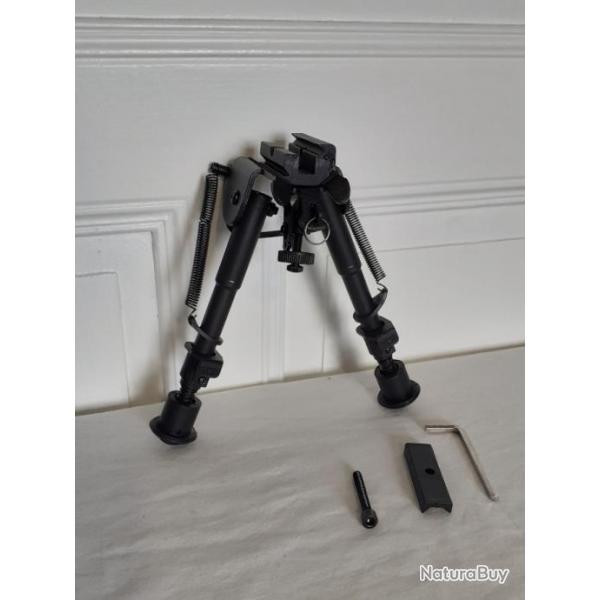 Bipied fixe 5 positions repliable de 15  26cm - IDEAL 22LR