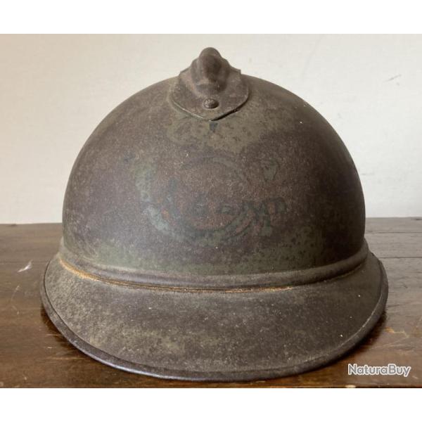 Casque Adrian mod. 1915 de production franaise - regiment de cavalerie italienne