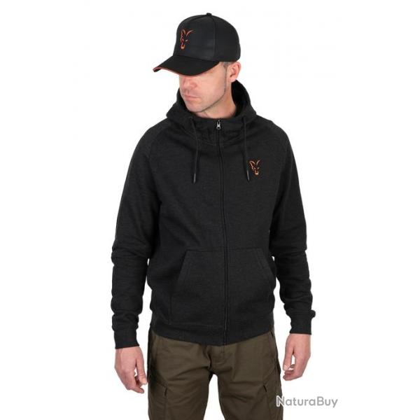 Sweat Fox Collection Lw Hoody - Black & Orange - 3Xl