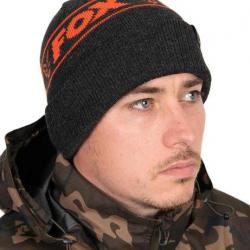 Bonnet Fox Collection Beanie Hat - Black & Orange