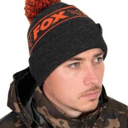 Bonnet Fox Collection Bobble - Black & Orange