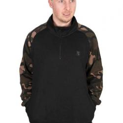 Pull Fox Lw Black / Camo Qtr Zip Large