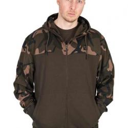 Sweat Fox Lw Khaki / Camo Split Zip Hoody Large