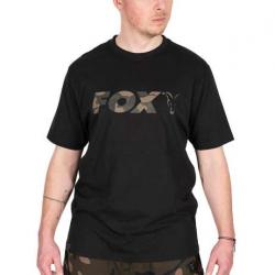 T Shirt Fox Black / Camo Logo T Large