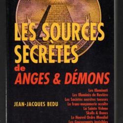 les sources secrètes de anges & démons de jean-jacques bedu illuminés de bavière, skulls et bones,