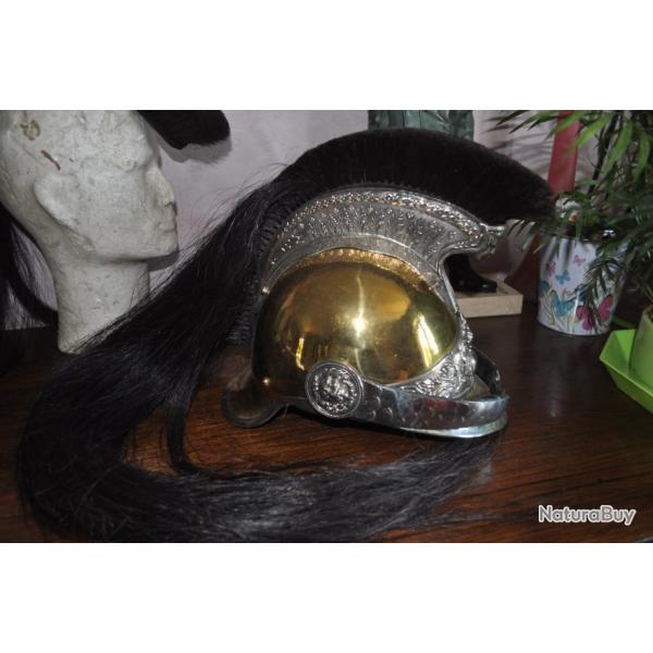 brosse queue en crin vritable du casque de gendarme a cheval 1912 prt  poser