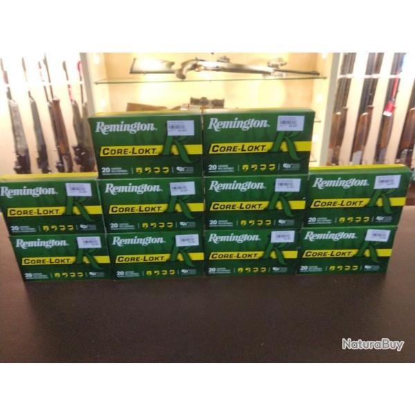 Munitions remington core-lokt calibre 7mm remington mag 175gr core-lokt PSP bote de 20