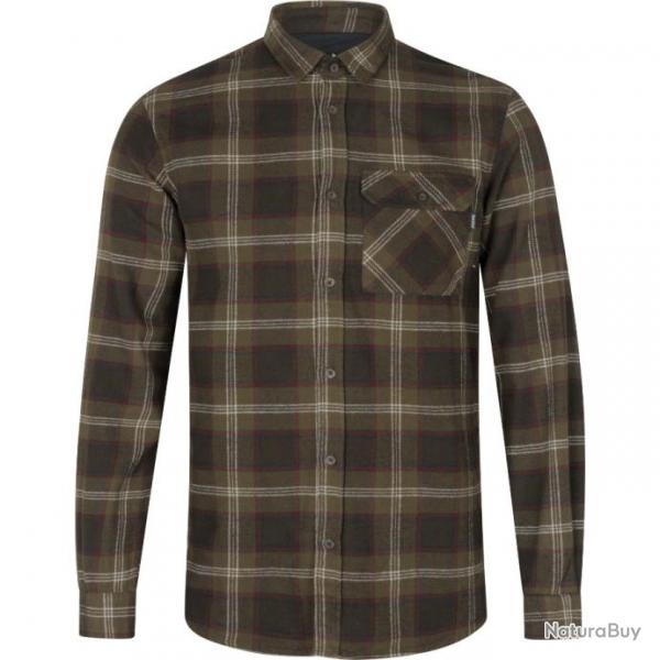 Chemise Glen Flannel Shirt Pine green check