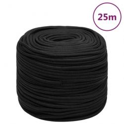 Corde de bateau Noir complet 10 mm 25 m Polypropylène