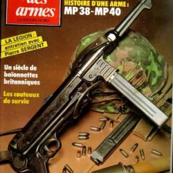 gazette des armes 142 couteaux de survie manche creux , mp-38-mp-40 , pierre sergent et la légion,