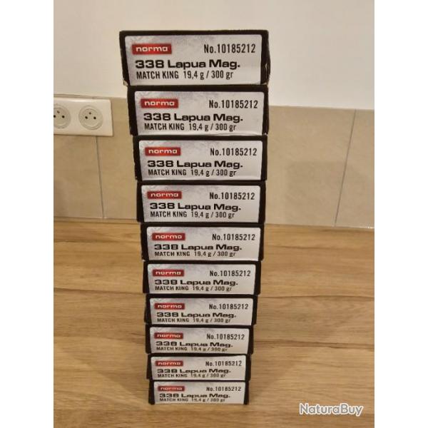 20 munitions 338 lapua magnum norma match 300gr