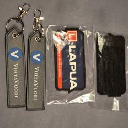 Badges Lapua + Porte clefs PROMO Lot de 2