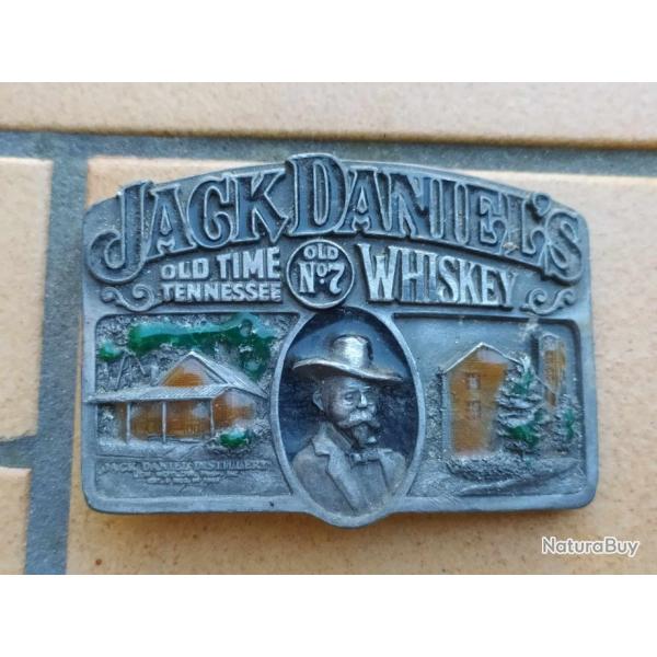 BOUCLE DE CEINTURE OU CEINTURON MARQUE JACK DANIEL'S WHISKEY TENNESSEE  ETATS UNIS USA WHISKY ALCOOL