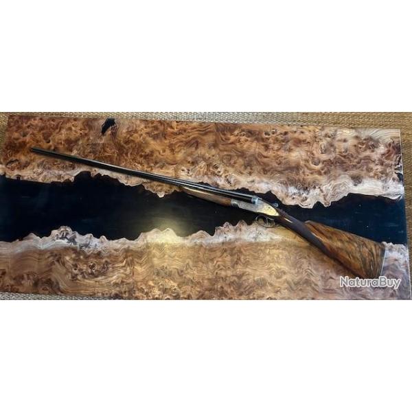 fusil juxtapos Belge platines 12x70 E, LIEN Roubaix numro 2 d'une paire