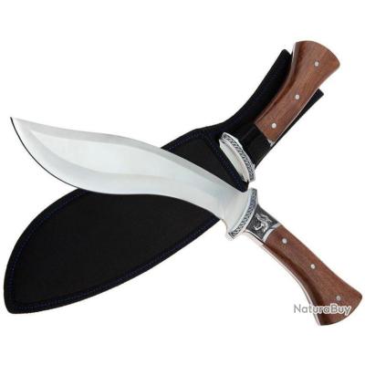 Machette De Survie Faite Main - Lame Acier Carbone 11 Pouces - Fourreau Inclus - Neuf