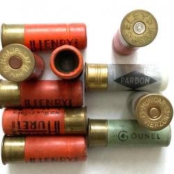 Lot de 10 cartouches à balles BRENNEKE calibre 12-70 mm pour chasse grand gibier.