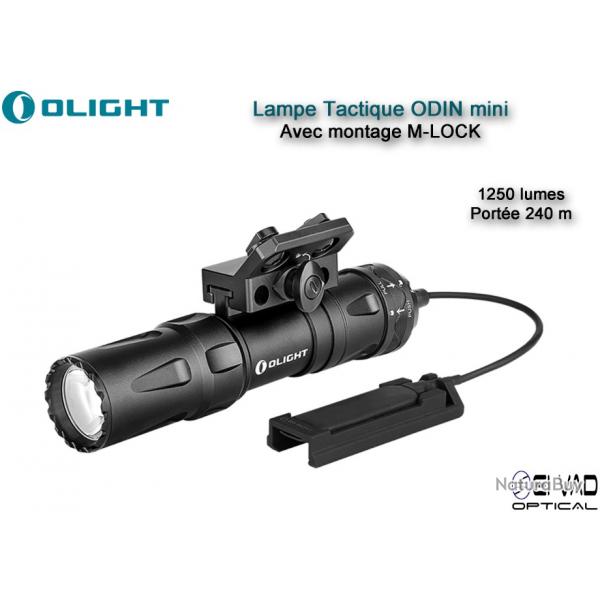 Lampe Tactique Olight ODIN Mini - 1250 lumes - Rail M-LOCK