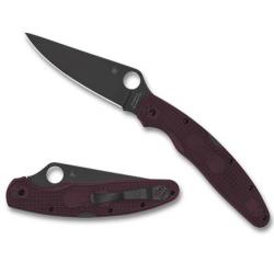 C07BGBKP4 couteau pliant Spyderco "Police 4" bordeaux "Sprint Run 2024" Edition limitée