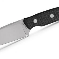 Couteau Vosteed Mink XL Black Lame Sheepsfoot Acier Nitro-V Satin Manche Micarta Etui Kydex VOSD0103