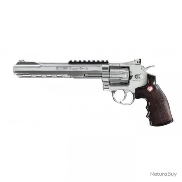 PISTOLET - "RUGER SUPERHAWK CHROME 8'' -Cal. BBS 6MM - CO2