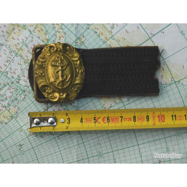 BOUCLE CEINTURE GRANDE TENUE  OFFICIER de MARINE III REPUBLIQUE  #.4