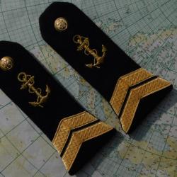 FUSILIERS MARINS - MARINE NATIONALE - EPAULETTES SECOND MAITRE - ETAT NEUF