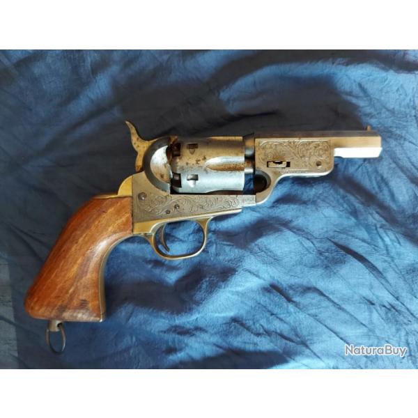 Colt 1851 snubnose grav et barillet cannel