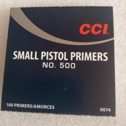 400 Amorces CCI-500 small pistol