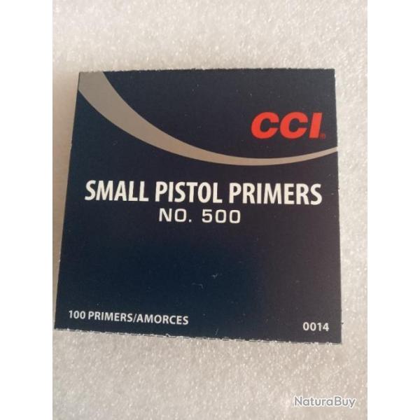 400 Amorces CCI-500 small pistol