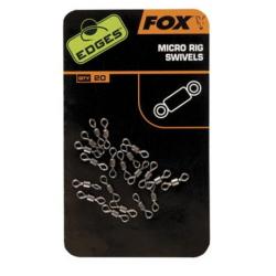 Emerillon Fox Edges(TM) Micro Rig Swivels - Swivels