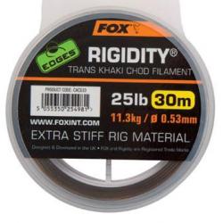 Tresse De Montage Fox EDGES(TM) Rigidity® - Trans Khaki 25lb/0.53mm