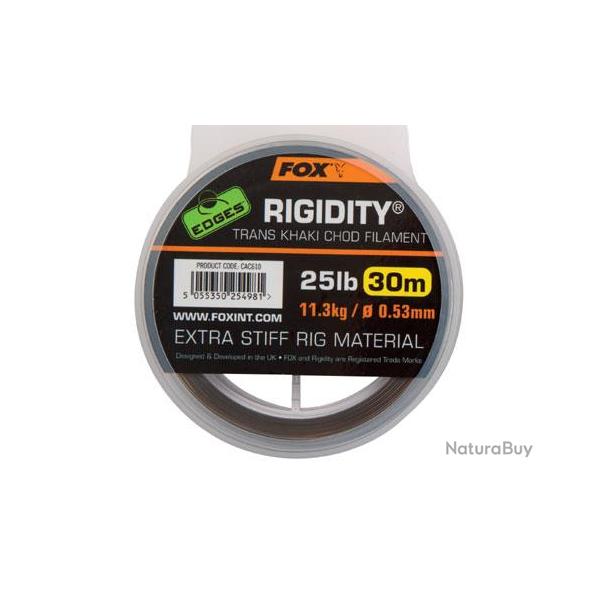 Tresse De Montage Fox EDGES(TM) Rigidity - Trans Khaki 25lb/0.53mm