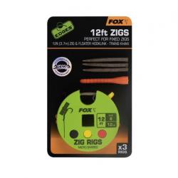 Bas De Ligne Edges Zig Rig 8 - 12Lb 12Ft X 3