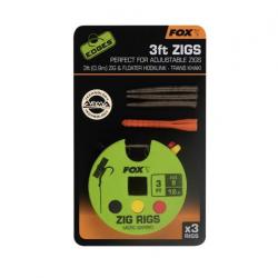 Bas De Ligne Edges Zig Rig 8 - 12Lb 3Ft X 3