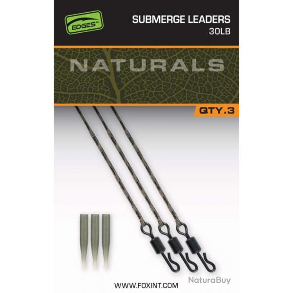 Montage Fox Naturals Submerged Leaders 30Lb X 3