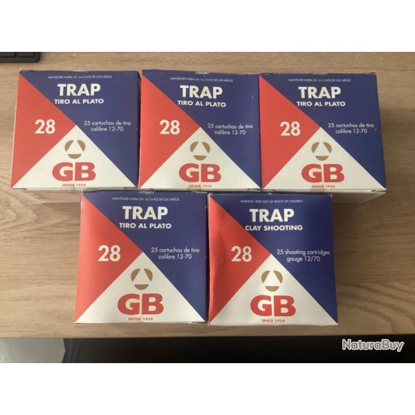 Lot Cartouches TRAP GB 1 SANS PRIX DE RSERVE