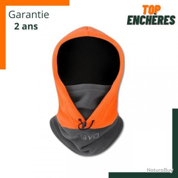 TOP ENCHERES SANS PRIX DE RESERVE : Cagoule coupe-vent polaire respirant - Orange et gris