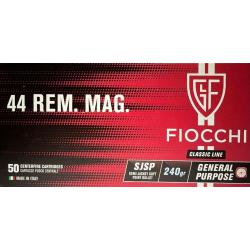 Munitions FIOCCHI cal.44 Rem MAGNUM SJSP PAR 50