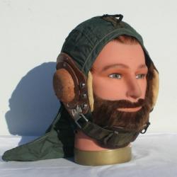 Serre tête casque pilote Guéneau années 60 -francais