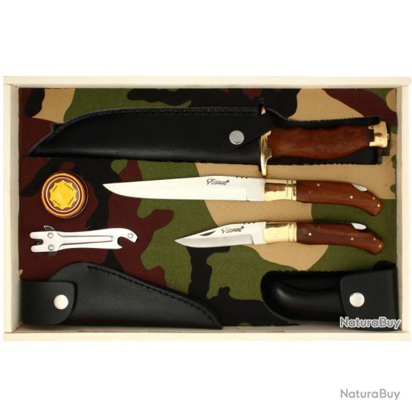 Coffret couteaux de chasse Lopard 7 pices