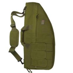 Sac de Transport Étanche 70 cm pour Fusil - Étui de Chasse Tissu Oxford Molle VERT