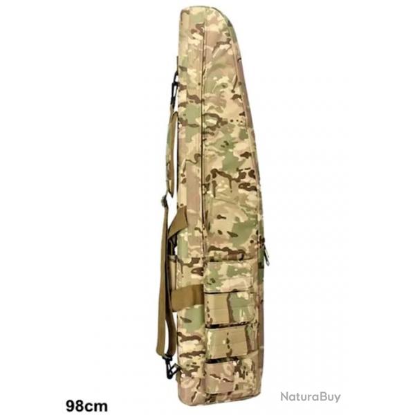 Sac de Transport tanche 98 cm pour Fusil - tui de Chasse Tissu Oxford Molle CAMOUFLAGE CP