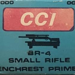 1000 Amorces  CCI BR-4 Small Rifle