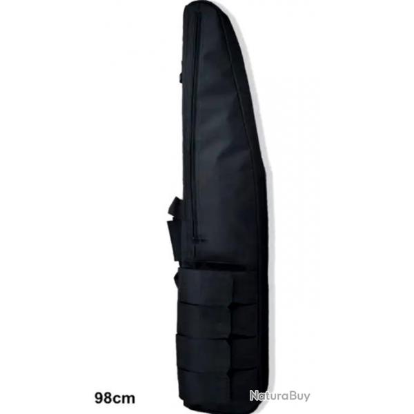 Sac de Transport tanche 98 cm pour Fusil - tui de Chasse Tissu Oxford Molle NOIR