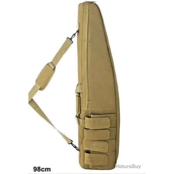 Sac de Transport tanche 98 cm pour Fusil - tui de Chasse Tissu Oxford Molle TAN