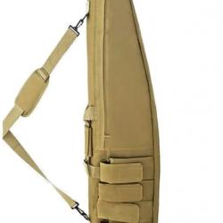 Sac de Transport Étanche 118 cm pour Fusil - Étui de Chasse Tissu Oxford Molle TAN