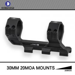 Supports 20MOA adaptés aux tubes de 30 mm