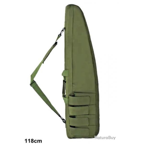 Sac de Transport tanche 118 cm pour Fusil - tui de Chasse Tissu Oxford Molle VERT